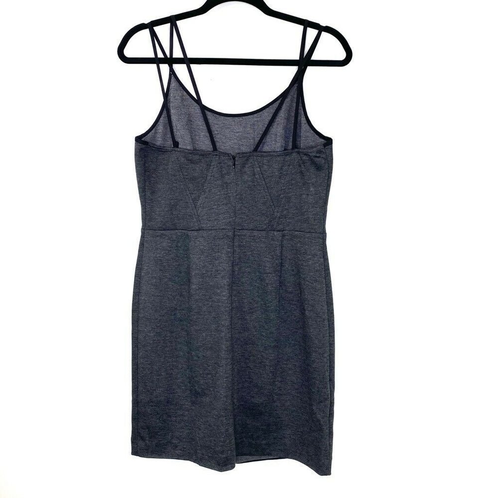 Greylin Micah Tweed Ponti Bodycon Dress Black L - Picture 4 of 6